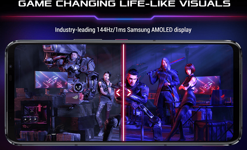 rog phone 5 samsung display